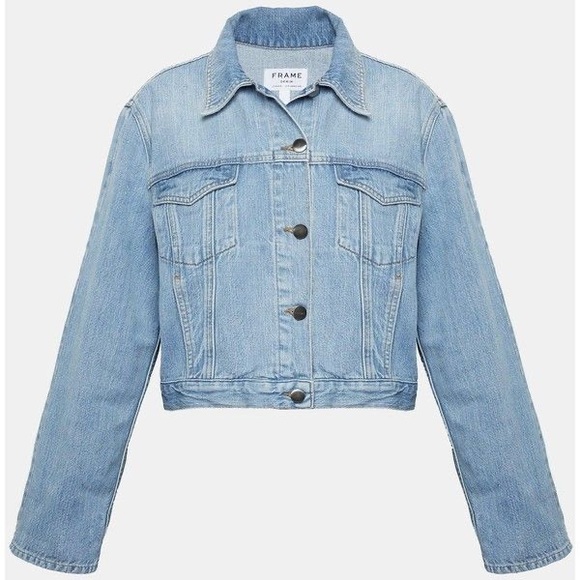 FRAME Denim Le Cuff Jacket Coat (Style G042890X) Rydell Ave NWT Size L - Picture 1 of 10